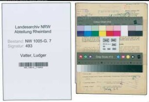Entnazifizierung Ludger Vatter , geb. 31.10.1891 (Klempner)
