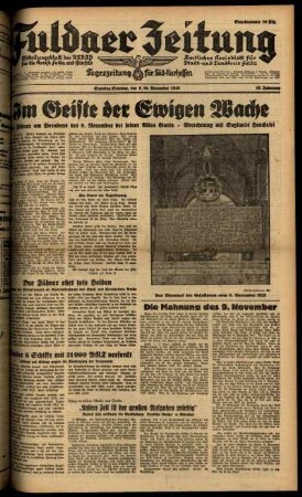 Ausgabe vom Samstag, den 09. November 1940.