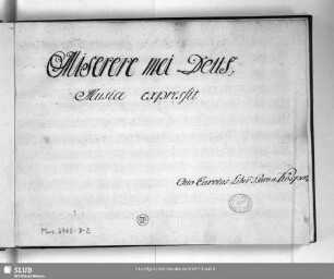 Miserere - Mus.3760-D-2 : V (4), Coro, orch - c