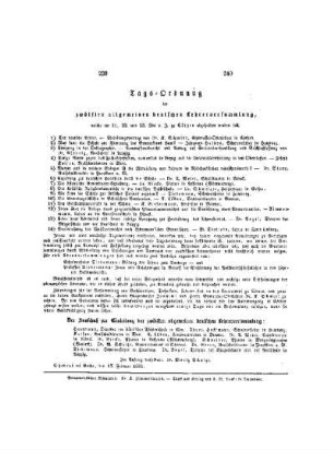 Tags - Ordnung der zwölften allgemeinen deutschen Lehrerversammlung