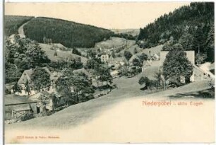 Niederpöbel. Blick auf Niederpöbel