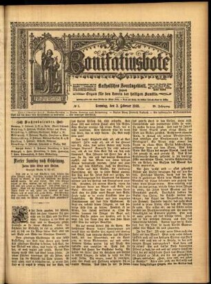 Erste Ausgabe vom Sonntag, den 02. Februar 1908.