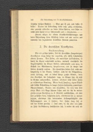 2. Die chronischen Krankheiten.