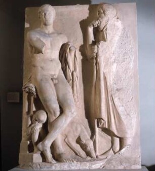 Athen, Archäologisches Nationalmuseum, ANM 869. Grabstele vom Hissos. Skopas? Um 340, Höhe 1,68m