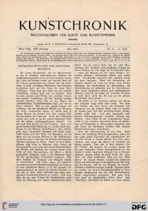 Frühjahrsausstellung der Münchner Secession