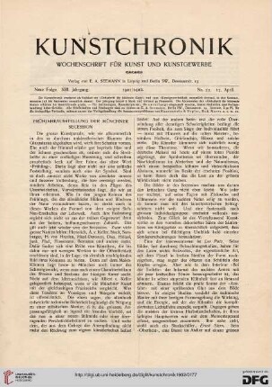 Frühjahrsausstellung der Münchner Secession