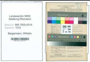 Entnazifizierung Wilhelm Bergermann , geb. 30.07.1897 (Lehrer)