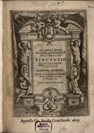 Gli amorosi affanni favola pastorale