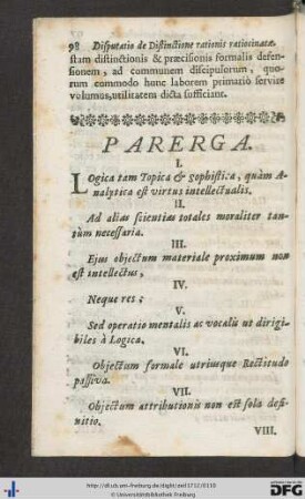 Parerga.