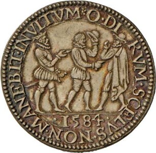 Medaille auf die Ermordung des Prinzen Wilhelm I., 1584