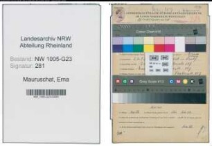 Entnazifizierung Erna Mauruschat , geb. 03.06.1903 (Schneiderin)