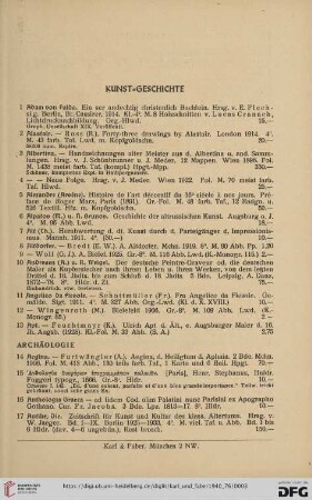 Kunst-Geschichte (Nr.1-1076)