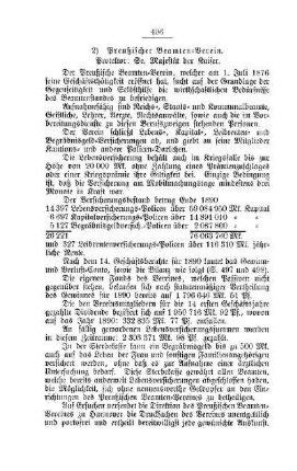 Preußischer Beamten-Verein. Protecktor : Se. Majestät der Kaiser ; [Nichtamtliches]
