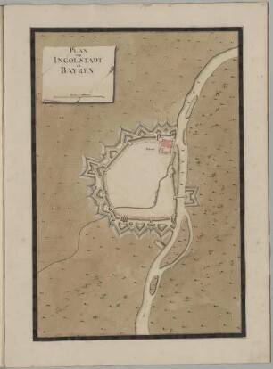 Plan von Ingolstadt in Bayren