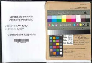 Entnazifizierung Stephana Schlachetzki , geb. 30.10.1906 ()
