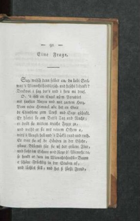 Eine Frage