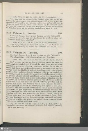 598. 1617, Februar 5. Dresden