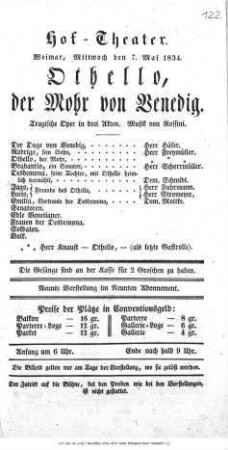 Othello, der Mohr von Venedig