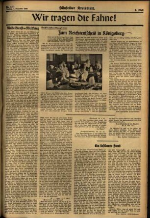 Dritte Ausgabe vom Mittwoch, den 02. Dezember 1936.