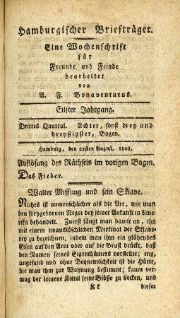 Achter, sonst drey und dreyßigster, Bogen