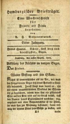 Achter, sonst drey und dreyßigster, Bogen