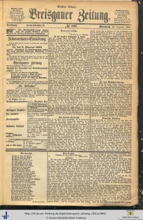 25.12.1901 (Erstes Blatt)