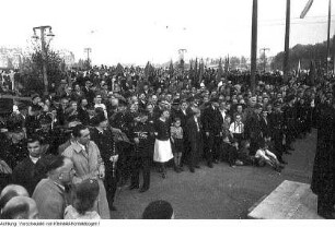 Dresden, Georgij-Dimitroff-Brücke (Augustusbrücke), Einweihung, 8. Oktober 1949