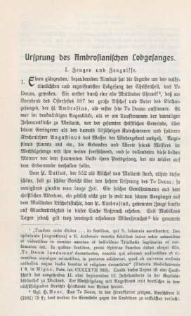 274-287 Ursprung des Ambrosianischen Lobgesanges