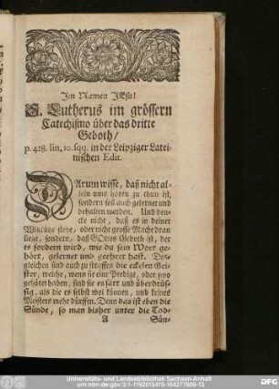 [Unterricht Von der Geistlichen Trägheit.]