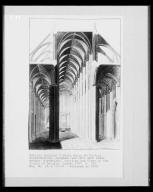 Batalha: Kloster Santa Maria da Vitória, Blick in das Langhaus und den Chor