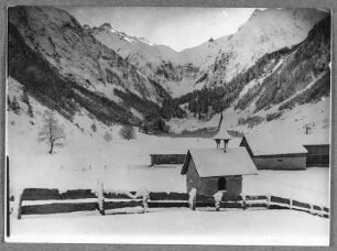 Winter in Oberstdorf : Oberstdorf. Kapelle bei der Alpe in Oberau (Trettachtal)