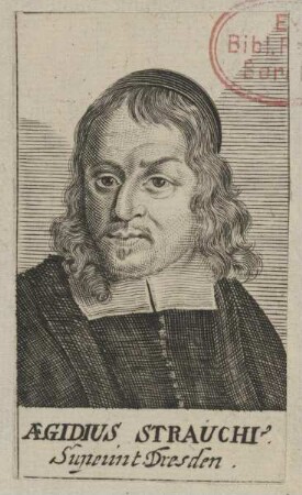 Bildnis des Aegidius Strauchius