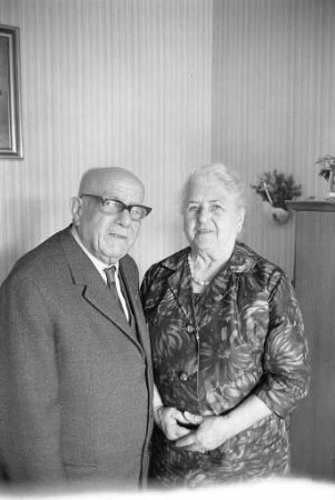 Diamanthochzeit der Eheleute Johann und Marie Bienert.
