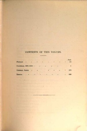 Calendar of state papers : preserved in the State Paper Department of Her Majesty's Public Record Office. [3], Reign of Elizabeth : 1591 - 1594