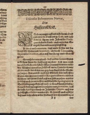 27-35, Discursus Bohemorum Nervus, oder Hussiten Glock