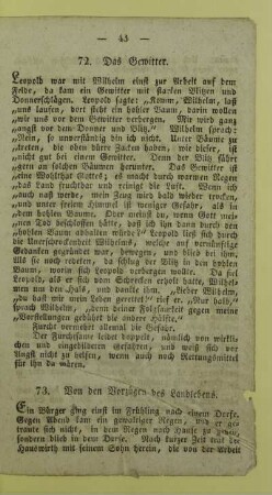 73. Von den Vorzügen des Landlebens