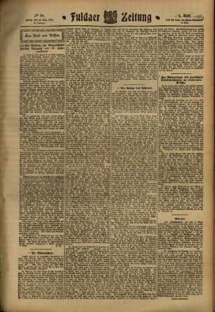 Vierte Ausgabe vom Freitag, den 24. März 1911.