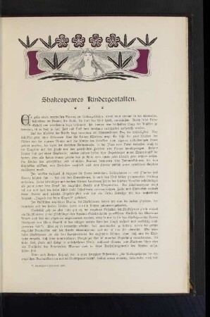 Shakespeares Kindergestalten