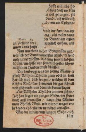 [VOn der Eydgnosc]hafft will ichs he=||[ben an/ deßgleiche]n hört doch nie kein || [Mann/]