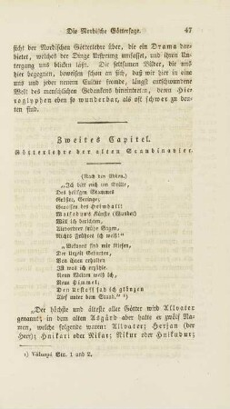 Zweites Capitel. Götterlehre der alten Scandinavier.