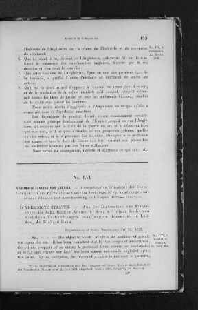 1.) Instruction John Quincy Adams‘ für Richard Rush in London