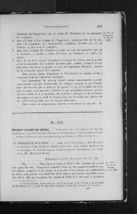 1.) Instruction John Quincy Adams‘ für Richard Rush in London
