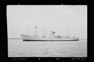Cap Verde (1956), Frachtschiff (reefer), Hamburg Südamerikanische Dampfschifffahrts-Gesellschaft A/S & Co KG (HSDG), Antwerpen, Bau-Nr. 461