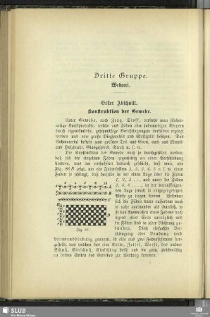 Dritte Gruppe. Weberei