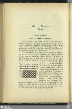 Dritte Gruppe. Weberei