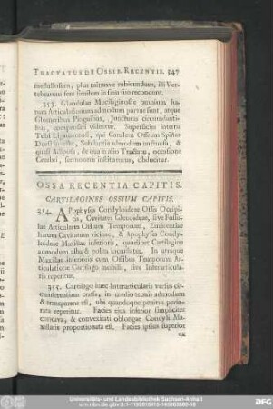 Ossa Recentia Capitis.