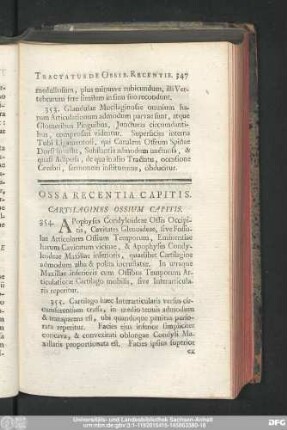 Ossa Recentia Capitis.