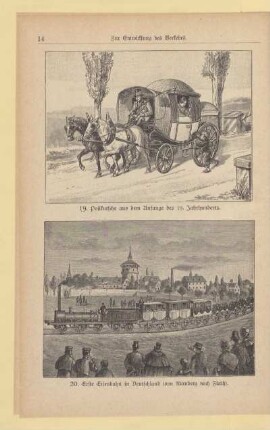 20. Erste Eisenbahn in Deutschland (von Nürnberg nach Fürth)