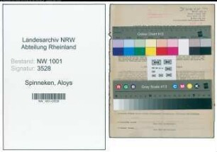 Entnazifizierung Aloys Spinneken, geb. 24.11.1898 (Milchhaendler)
