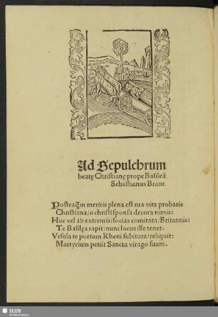 Ad Sepulchrum beatae Christianae ...